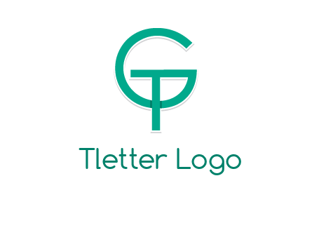 letter G forming letter T