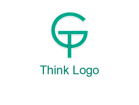 letter G forming letter T