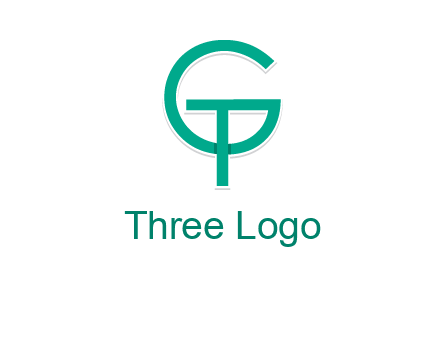 letter G forming letter T