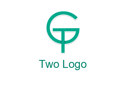 letter G forming letter T