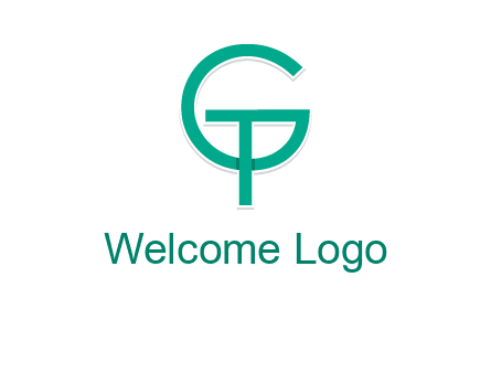 letter G forming letter T