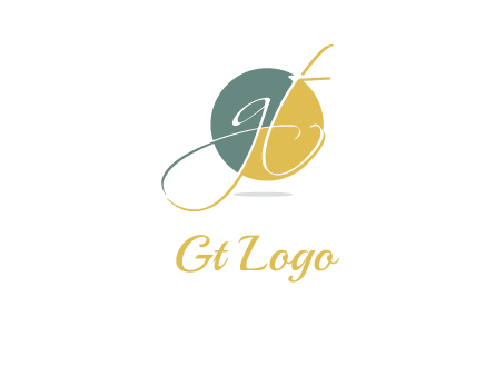Letters G and T are in a circle logo