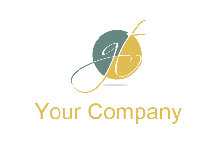 Letters G and T are in a circle logo