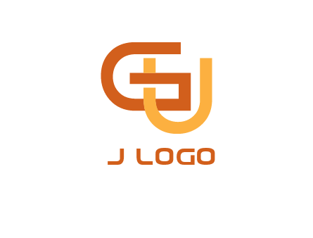 letter G and letter U overlapping each other