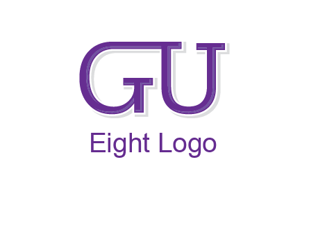 letter GU joined together