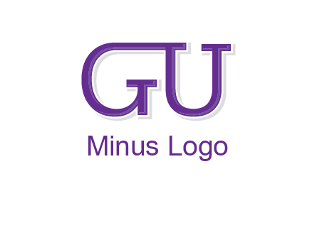 letter GU joined together