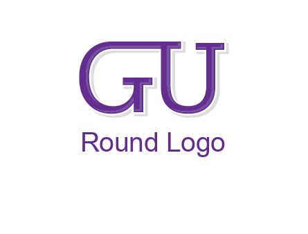 letter GU joined together