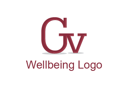 letter GV joined together