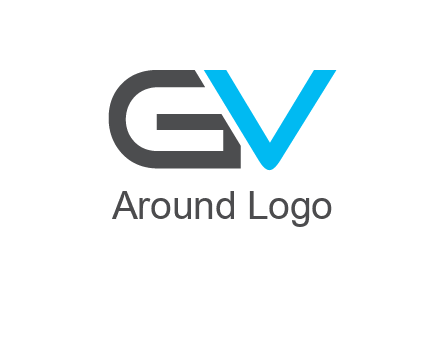 letter V overlapping letter G