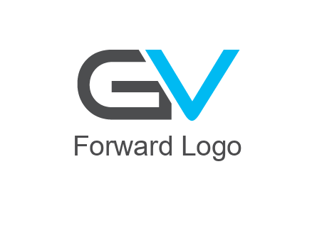 letter V overlapping letter G