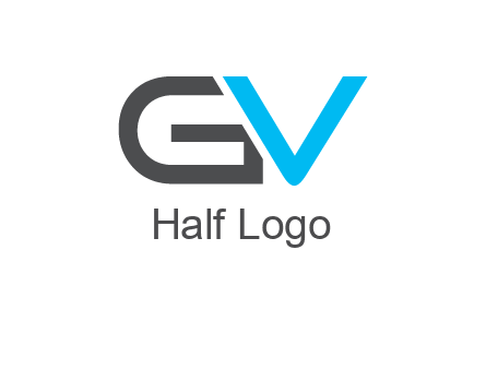 letter V overlapping letter G