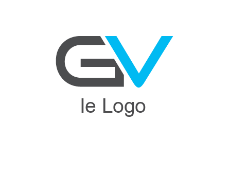 letter V overlapping letter G