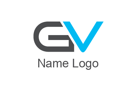 letter V overlapping letter G