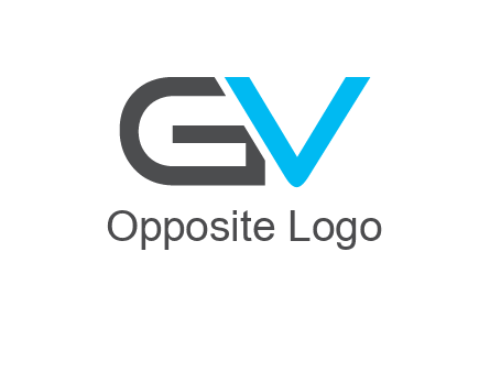 letter V overlapping letter G
