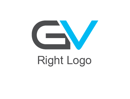 letter V overlapping letter G