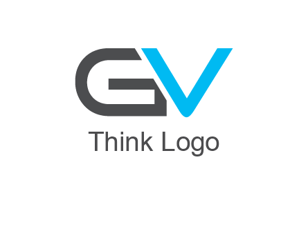 letter V overlapping letter G