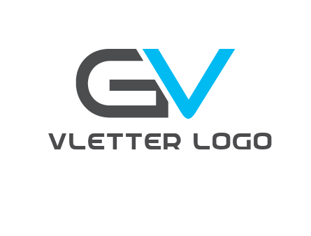 letter V overlapping letter G