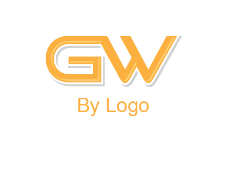 letter GW joined together