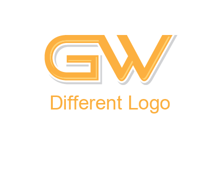 letter GW joined together