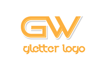 letter GW joined together