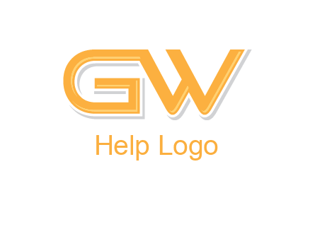 letter GW joined together