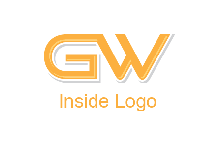 letter GW joined together
