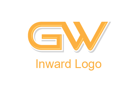 letter GW joined together