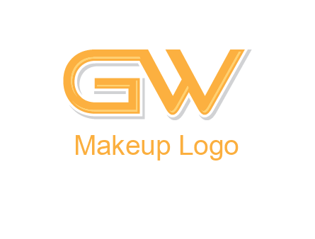 letter GW joined together