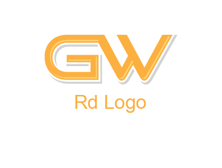 letter GW joined together