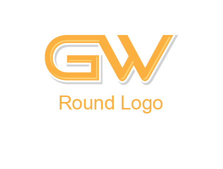 letter GW joined together