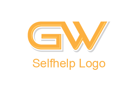 letter GW joined together