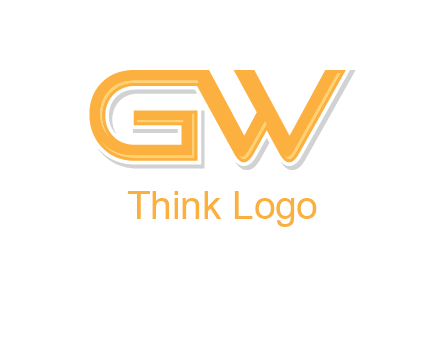 letter GW joined together