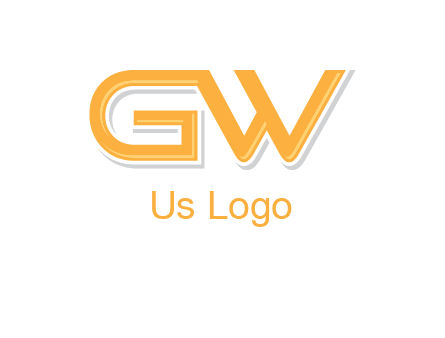letter GW joined together