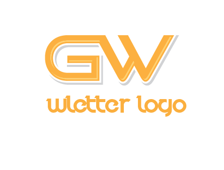 letter GW joined together