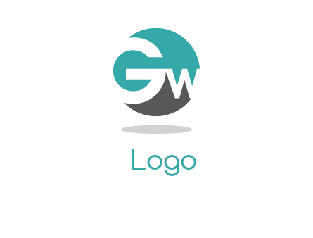 letters G and W are inside a circle icon