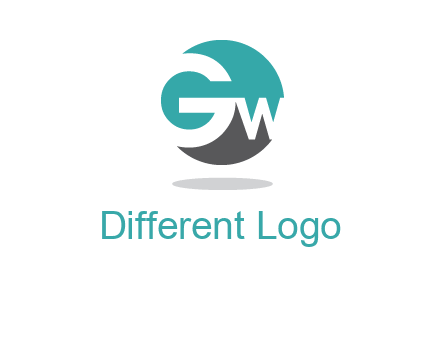 letters G and W are inside a circle icon