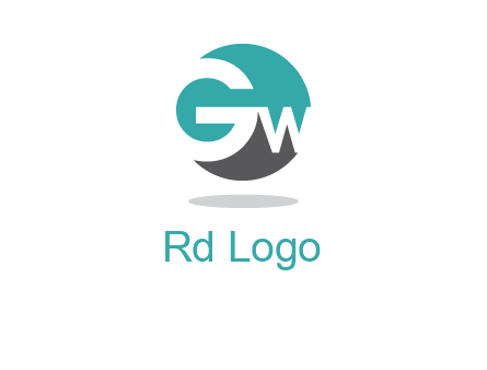 letters G and W are inside a circle icon