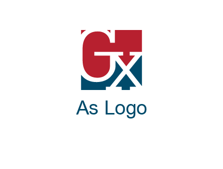 letters G and X are in the square logo