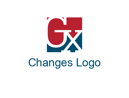 letters G and X are in the square logo