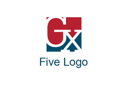 letters G and X are in the square logo