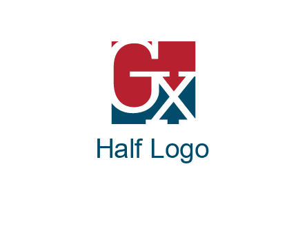 letters G and X are in the square logo