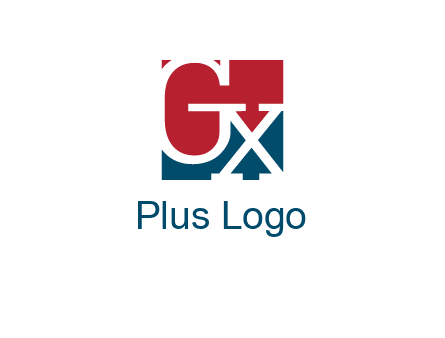 letters G and X are in the square logo