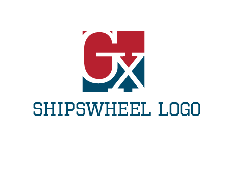 letters G and X are in the square logo