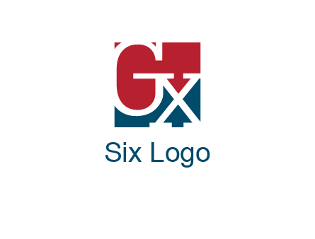 letters G and X are in the square logo
