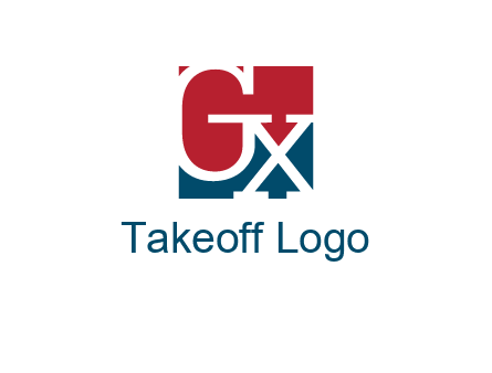 letters G and X are in the square logo