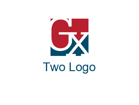 letters G and X are in the square logo