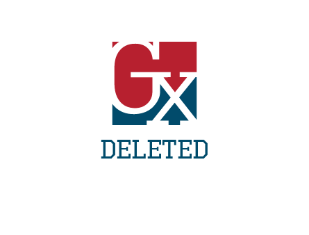 letters G and X are in the square logo