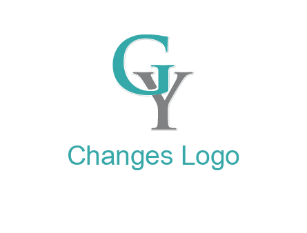 letter Y behind letter G
