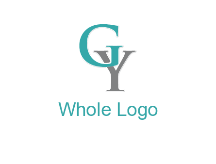 letter Y behind letter G