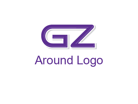 letter GZ joined together